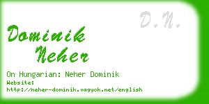 dominik neher business card